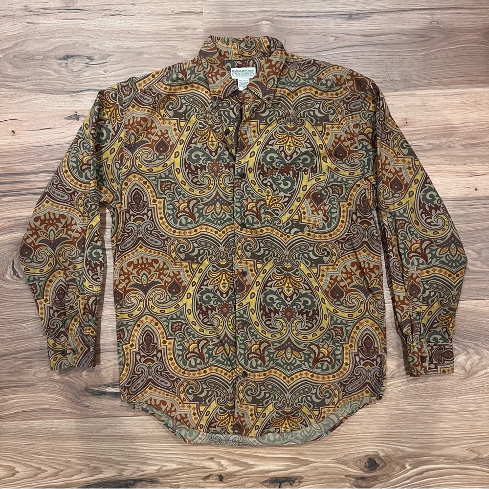 Vintage Banana Republic Paisley shirt